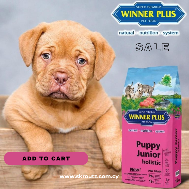 Winner Plus Holistic Puppy Junior 12 Kg - skroutz cyprus